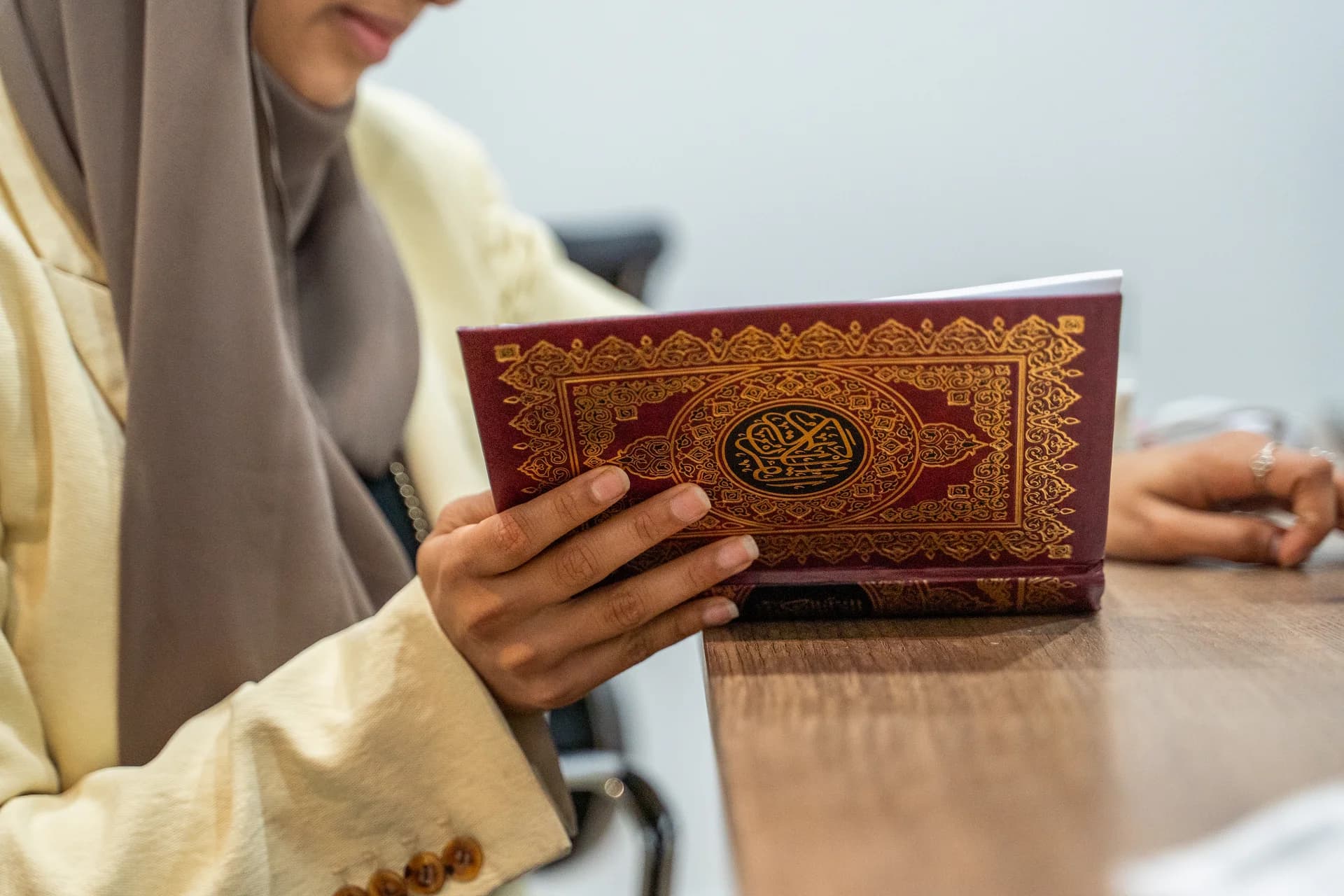 A quiet moment of Quran study